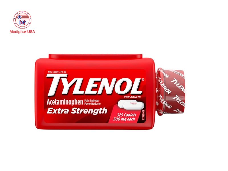 11 loại thuốc cảm cúm tốt giúp giảm nhanh triệu chứng Tylenol Extra Strength 500mg