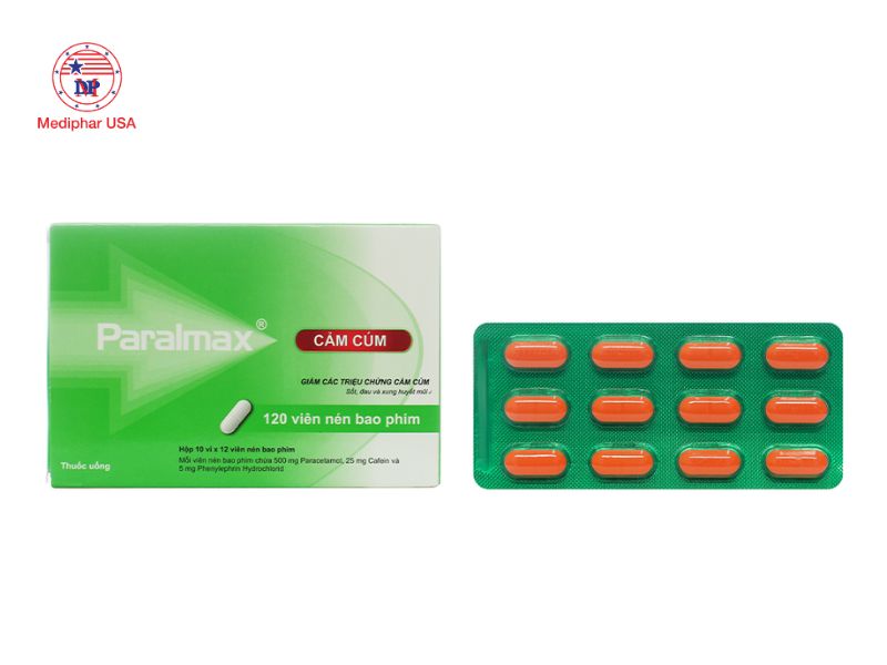 11 loại thuốc cảm cúm tốt giúp giảm nhanh triệu chứng Thuốc Paralmax cảm cúm