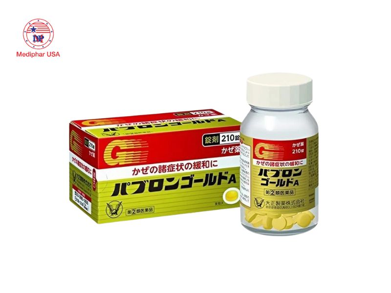 11 loại thuốc cảm cúm tốt giúp giảm nhanh triệu chứng Thuốc cảm cúm Taisho Pabron Gold A Nhật Bản
