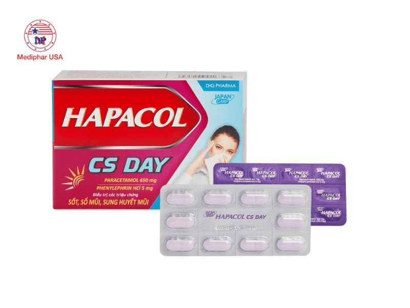 11 loại thuốc cảm cúm tốt giúp giảm nhanh triệu chứng Thuốc cảm cúm Hapacol CS Day