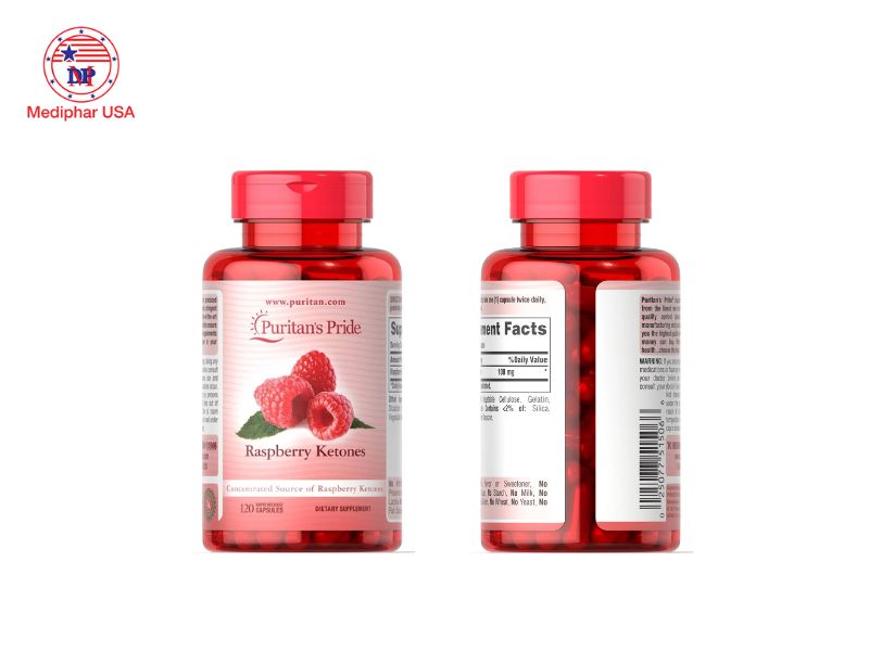 11 loại thuốc giảm cân của Mỹ tốt được tin dùng trên thị trường Puritan's Pride Raspberry Ketones