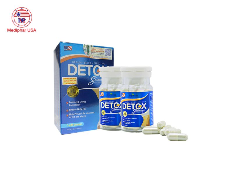 11 loại thuốc giảm cân của Mỹ tốt được tin dùng trên thị trường Viên giảm cân của Mỹ Detox Slimming