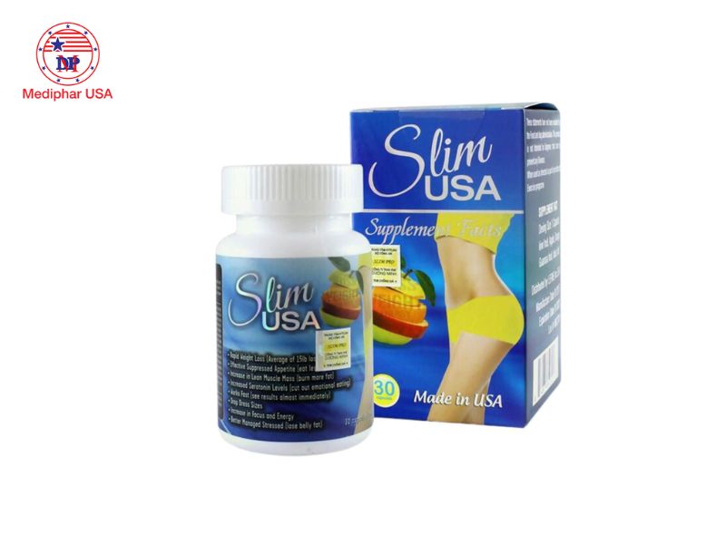 11 loại thuốc giảm cân của Mỹ tốt được tin dùng trên thị trường Thuốc giảm cân của Mỹ Slim USA