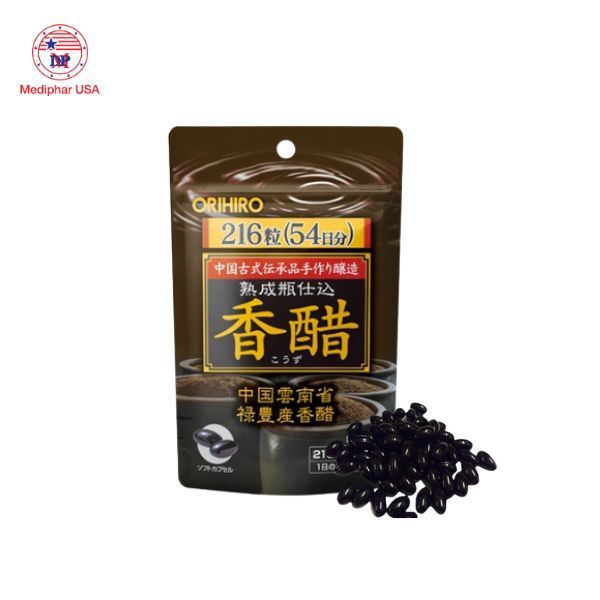 10+ loại thuốc giảm cân của Nhật Bản được tin dùng trên thị trường Viên uống giấm đen giảm cân của Nhật Orihiro