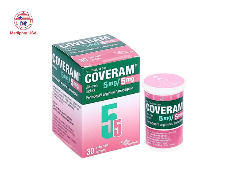 11 loại thuốc huyết áp phổ biến thường dùng hiện nay Thuốc huyết áp Coveram 5/5