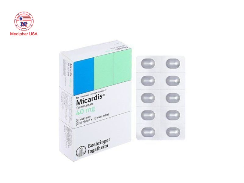 11 loại thuốc huyết áp phổ biến thường dùng hiện nay Thuốc huyết áp Micardis 40mg