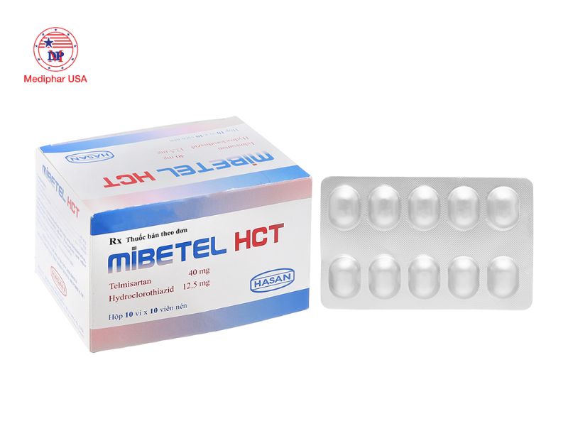 11 loại thuốc huyết áp phổ biến thường dùng hiện nay Thuốc huyết áp Mibetel HCT