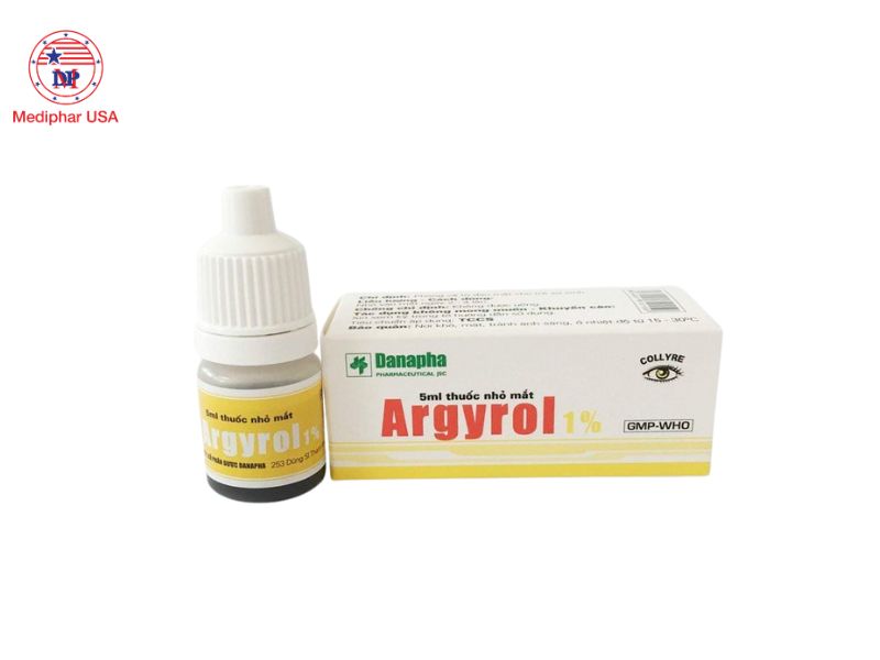 8 loại thuốc nhỏ mắt cho trẻ sơ sinh bị ghèn phổ biến hiện nay Nhỏ mắt Argyrol 1%
