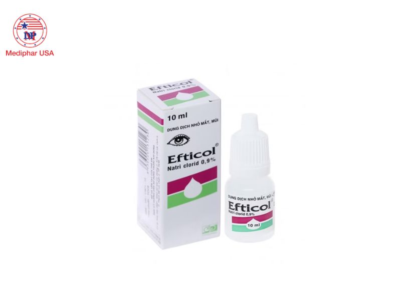 8 loại thuốc nhỏ mắt cho trẻ sơ sinh bị ghèn phổ biến hiện nay Nhỏ mắt Efticol 0.9%
