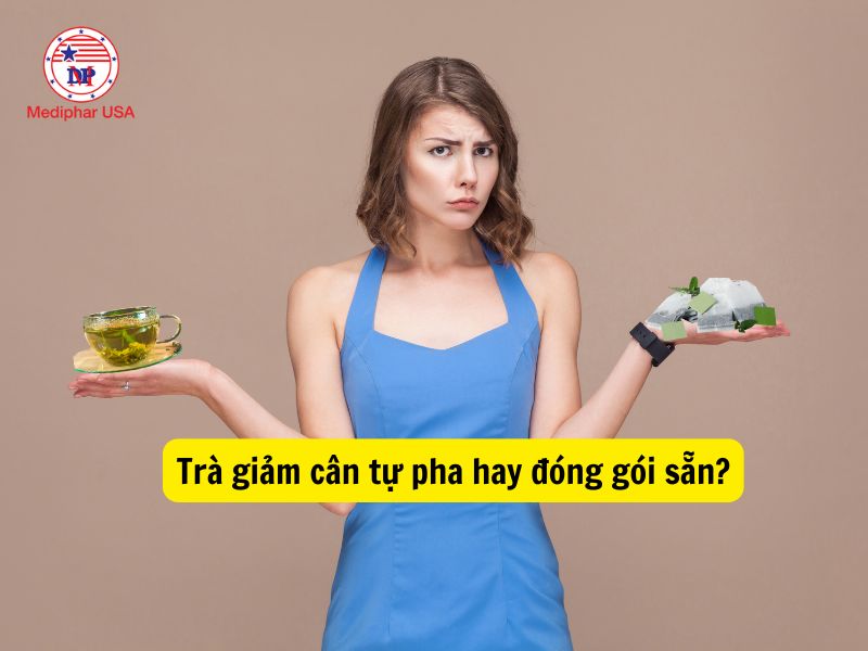 8 loại trà giảm cân phổ biến đang có mặt trên thị trường Chọn trà giảm cân tự pha hay đóng gói sẵn sẽ tùy thuộc nhu cầu mỗi người