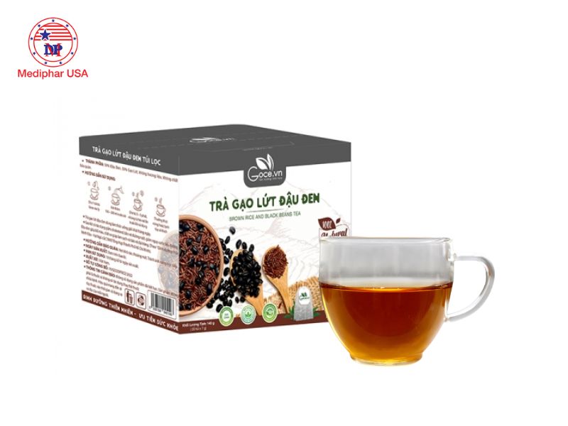 8 loại trà giảm cân phổ biến đang có mặt trên thị trường Trà gạo lứt đậu đen GOCE