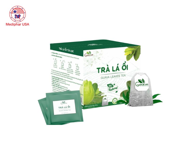 8 loại trà giảm cân phổ biến đang có mặt trên thị trường Trà lá ổi túi lọc Goce