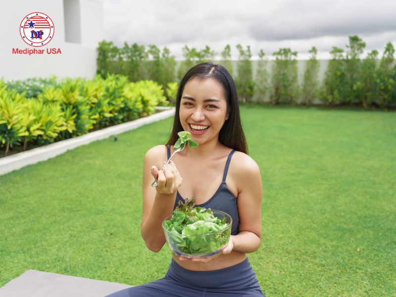 6 loại trà giảm cân của Mỹ tốt có mặt trên thị trường hiện nay Kết hợp chế độ ăn uống và tập luyện khi sử dụng trà giảm cân của Mỹ