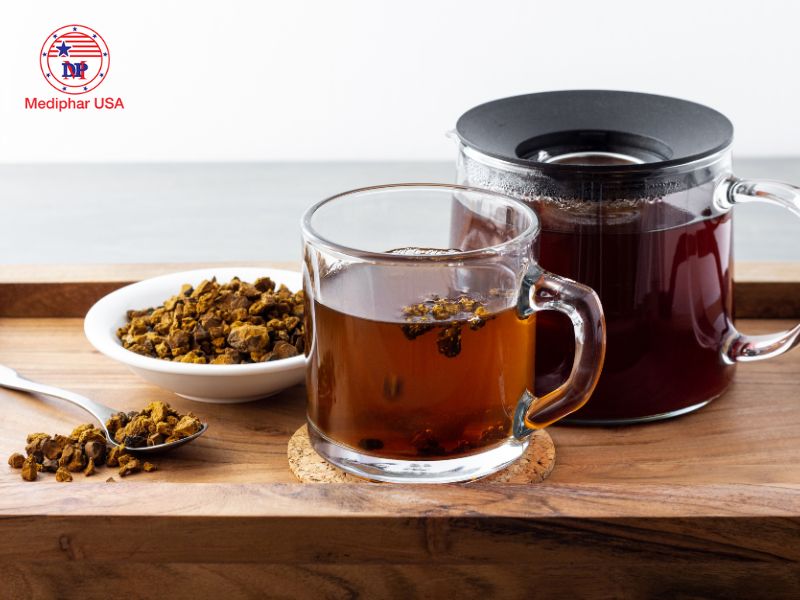 Trà nấm giảm cân có thực sự hiệu quả? Tìm hiểu lợi ích và tác dụng phụ Trà nấm được tạo ra từ bột có chiết xuất nấm