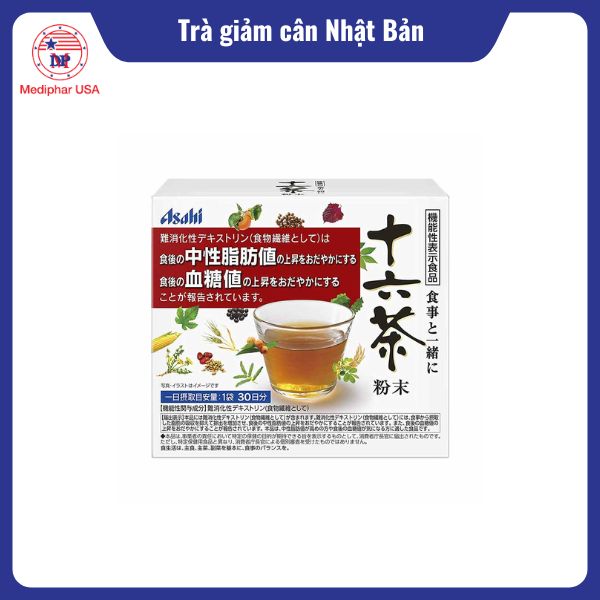 13 loại trà giảm cân Nhật Bản tốt đang có mặt trên thị trường Trà giảm cân Asahi Juroku