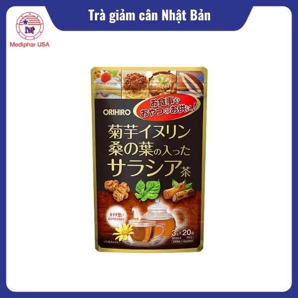 13 loại trà giảm cân Nhật Bản tốt đang có mặt trên thị trường Trà cúc vu dâu tằm Salacia