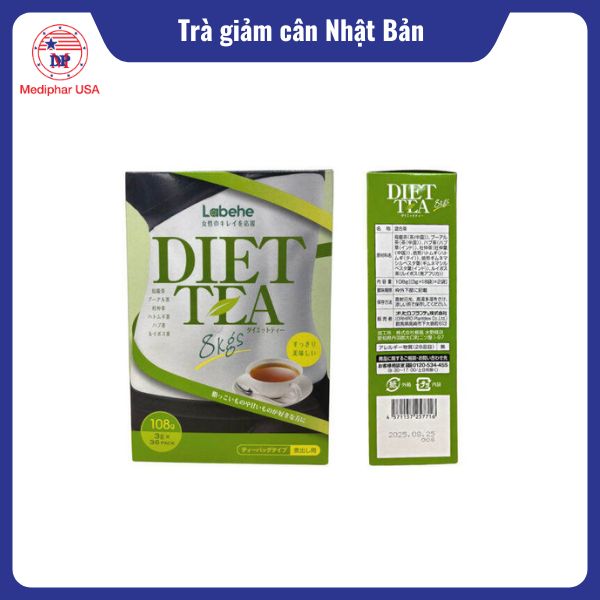 13 loại trà giảm cân Nhật Bản tốt đang có mặt trên thị trường Trà Diet Tea 8kg Orihiro Labehe