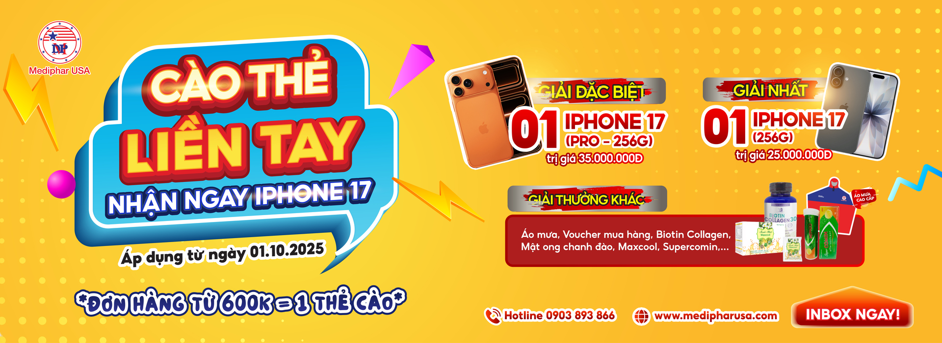 CÀO THẺ LIỀN TAY - NHẬN NGAY IPHONE 17