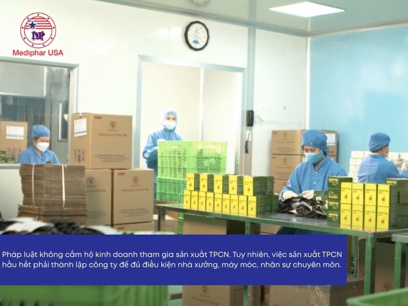 Điều kiện về cơ sở vật chất khi sản xuất TPCN