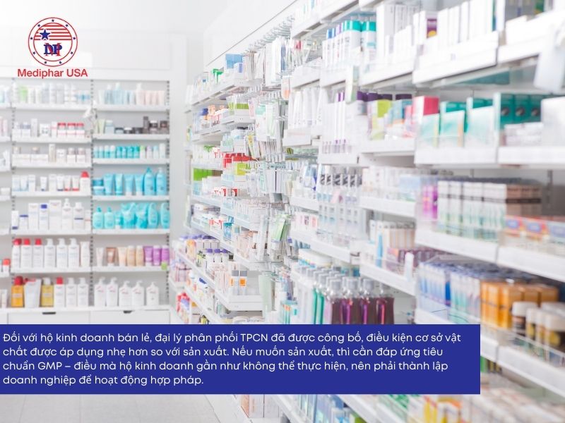 Hộ kinh doanh chỉ bán lẻ và phân phối có quy định khác với hộ kinh doanh sản xuất