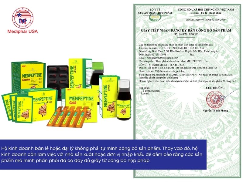 Hộ kinh doanh bán lẻ/đại lý phân phối có thể trao đổi với nhà sản xuất/ đơn vị nhập khẩu