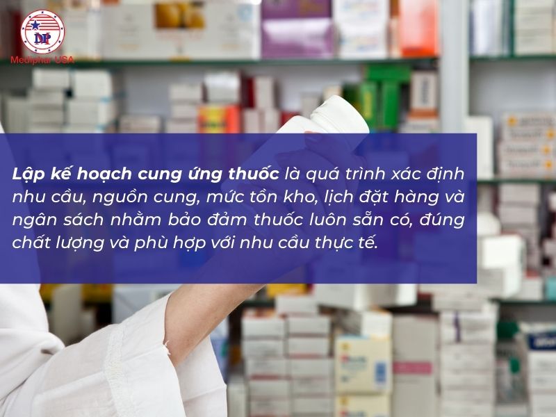 Quy trình và cách lập kế hoạch cung ứng thuốc tại nhà thuốc Lập kế hoạch cung ứng thuốc để đảm bảo nhà thuốc ổn định