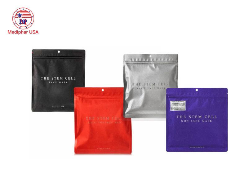 9 loại mặt nạ NMN tốt trên thị trường và lưu ý khi sử dụng Mặt nạ The Stem Cell NMN 4 màu