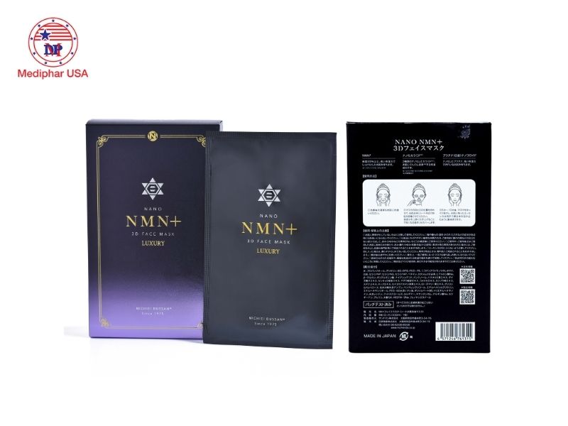 9 loại mặt nạ NMN tốt trên thị trường và lưu ý khi sử dụng Mặt nạ Nano NMN Hàn Quốc 3D Face Mask Luxury