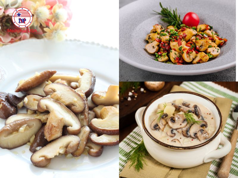 Có thể chế biến nấm thành nhiều món để ăn