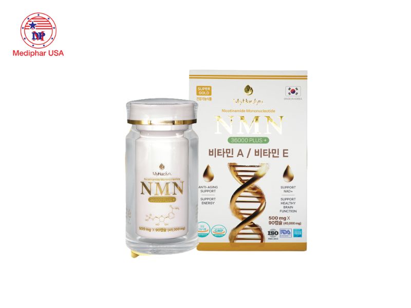 9 viên uống NMN Hàn Quốc tốt đang có mặt trên thị trường hiện nay NMN Hàn Quốc 36.000mg Myhaelyn