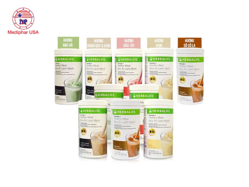 14 loại sữa giảm cân tốt đang có mặt trên thị trường Sữa giảm cân Herbalife Healthy Meal F1