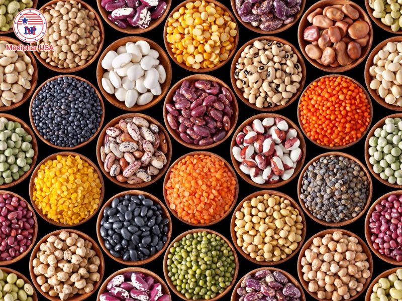 Các loại đầu chứa nhiều chất xơ có lợi cho đường tiêu hóa.