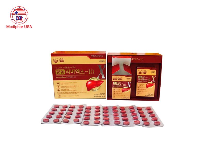 10 loại thuốc bổ gan Hàn Quốc tốt đang có mặt trên thị trường hiện nay Kwangdong LiverX-10