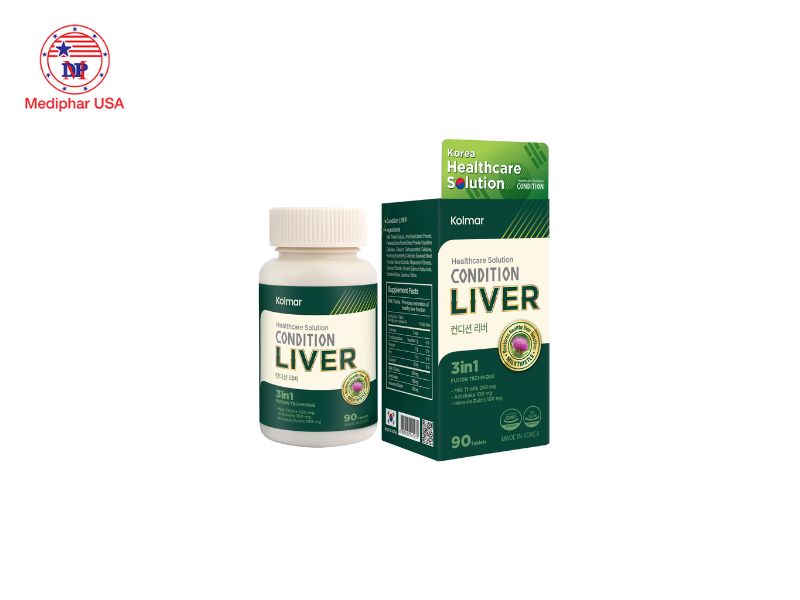 10 loại thuốc bổ gan Hàn Quốc tốt đang có mặt trên thị trường hiện nay Kolmar Condition Liver
