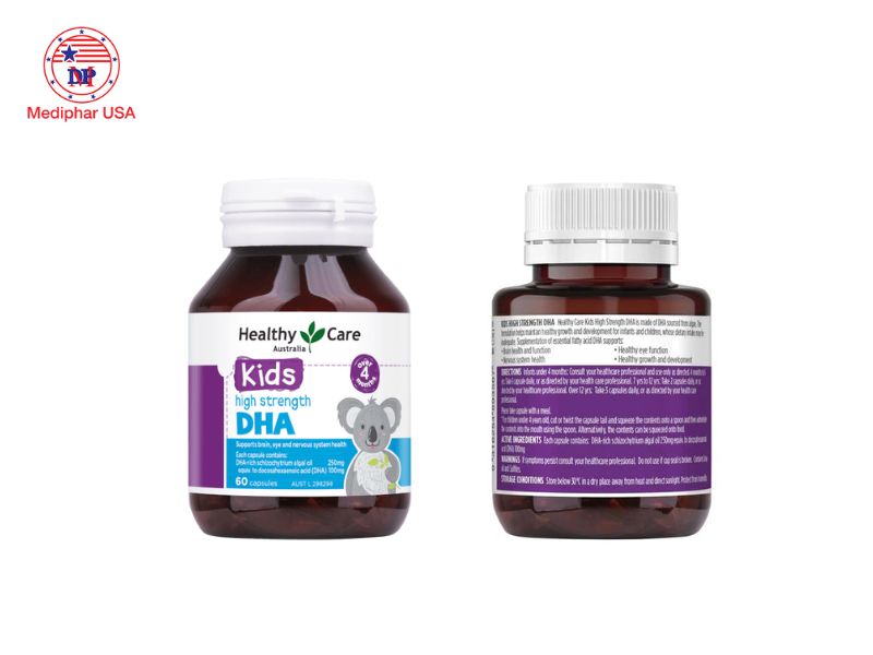 10 loại thuốc bổ não của Úc tốt đang có mặt trên thị trường hiện nay Healthy Care Kids High Strength DHA
