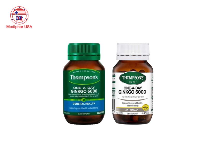 10 loại thuốc bổ não của Úc tốt đang có mặt trên thị trường hiện nay Thompson's One-A-Day Ginkgo 6000