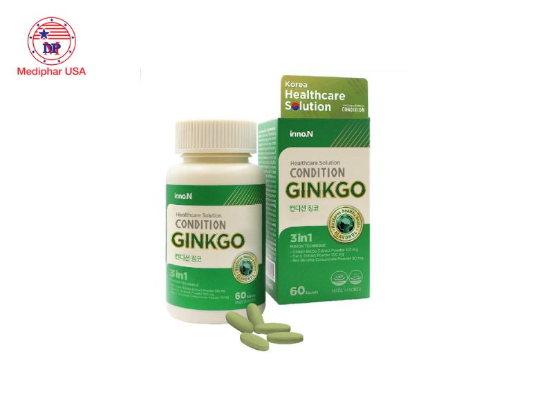 7 thuốc bổ não Hàn Quốc đang có mặt trên thị trường hiện nay Bổ não Condition Ginkgo Hàn Quốc