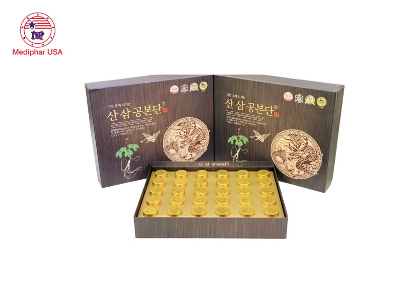 7 thuốc bổ não Hàn Quốc đang có mặt trên thị trường hiện nay Viên hoàn bổ não sâm núi Hàn Quốc Wild Ginseng Gong Bon Dan