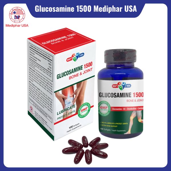 9 loại glucosamine của Đức tốt đang có mặt trên thị trường Glucosamine 1500 của Mediphar USA