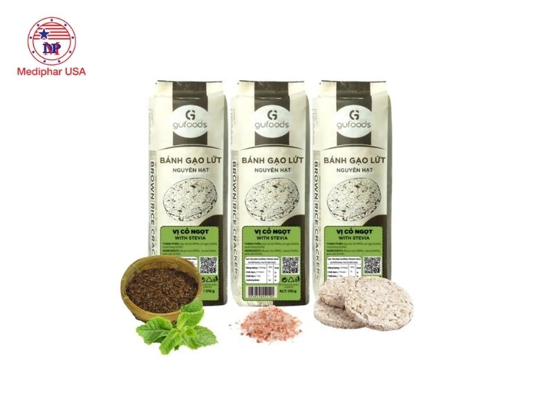 22 loại bánh cho người tiểu đường hạn chế tăng đường huyết Bánh gạo lứt GUfoods