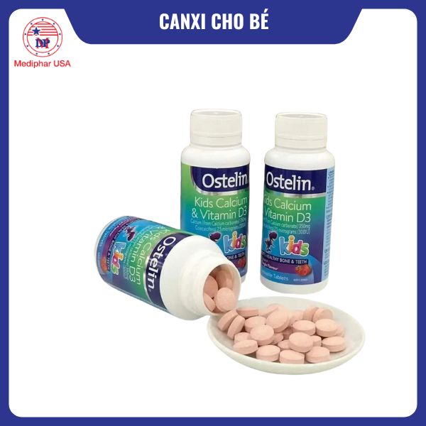 Canxi + D3 cho bé Ostelin Calcium & Vitamin D3