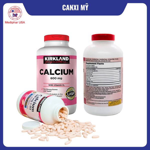 Canxi Kirkland Calcium 600mg D3