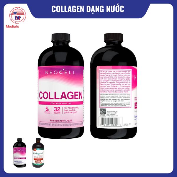 11 loại collagen dạng nước tốt đang có mặt trên thị trường Collagen Neocell + C Pomegranate