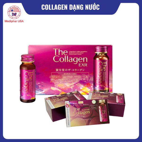 11 loại collagen dạng nước tốt đang có mặt trên thị trường The Collagen Shiseido EXR