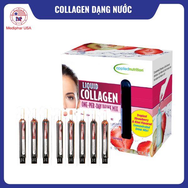 11 loại collagen dạng nước tốt đang có mặt trên thị trường Liquid Collagen One per day Drink Mix