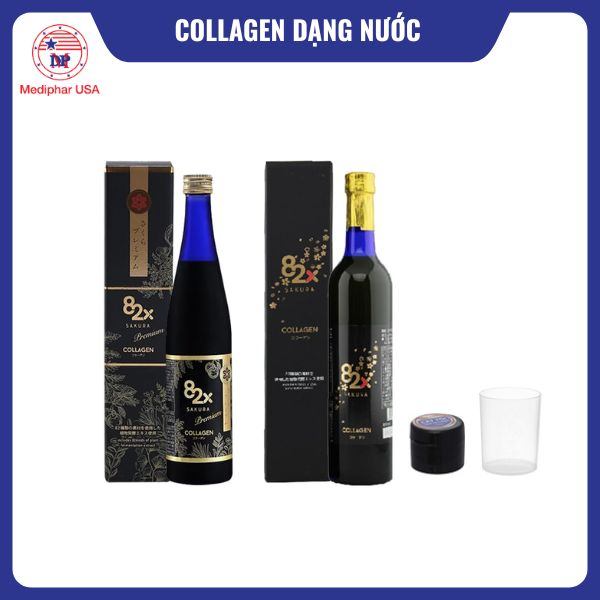 11 loại collagen dạng nước tốt đang có mặt trên thị trường Collagen 82X Sakura Premium