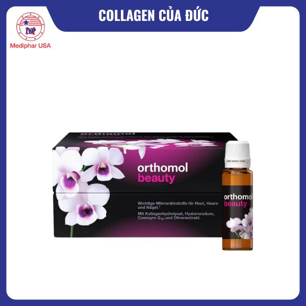 11 loại collagen của Đức tốt đang có mặt trên thị trường Nước uống Collagen Orthomol Beauty của Đức