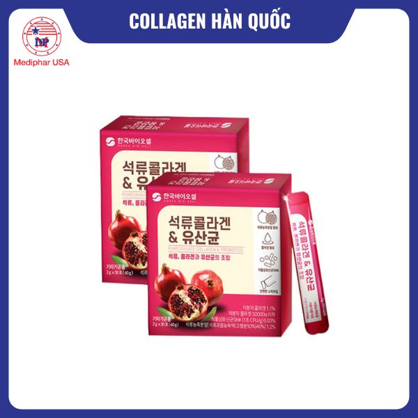 10 loại collagen Hàn Quốc tốt đang có mặt trên thị trường Collagen lựu đỏ Bio Cell