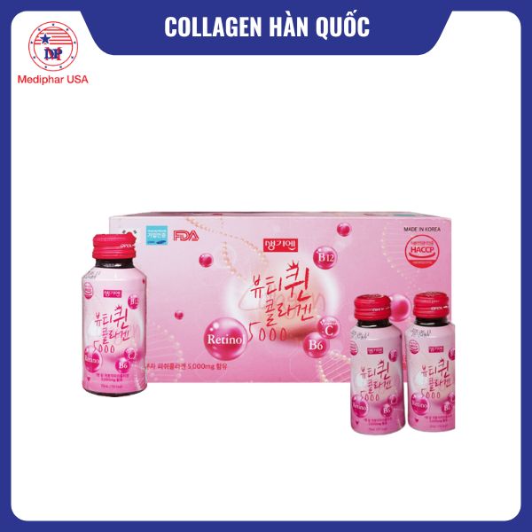 10 loại collagen Hàn Quốc tốt đang có mặt trên thị trường Collagen Retinol 5000mg