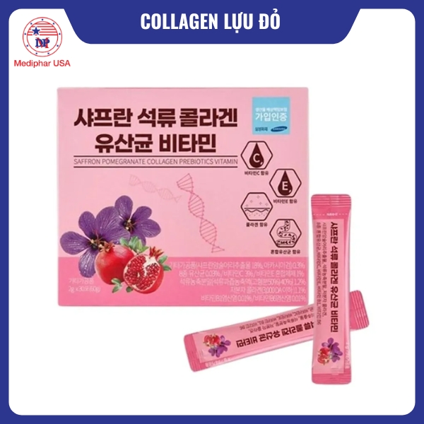 Collagen Lựu Đỏ Nhụy Hoa Nghệ Tây Saffron Bio Cell từ Hàn Quốc
